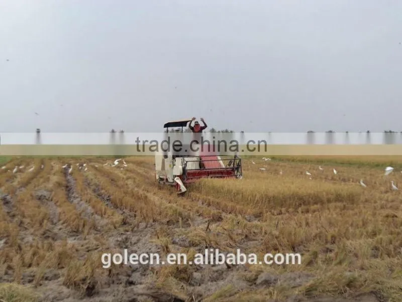 4LZ-3 rice and wheat harvester small combine harvester used