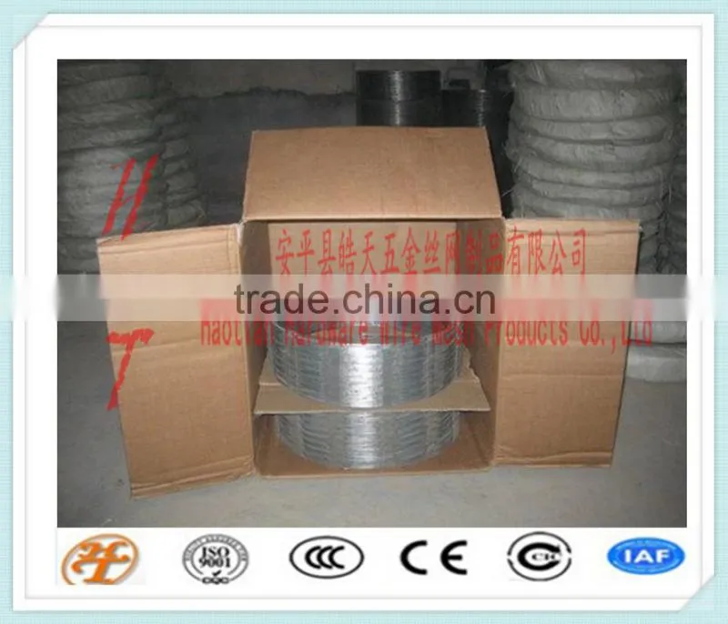 cross type or single coil high security hot dipped/ PVC coated stainless steel/iron concertina razor barbed wire/tape(BTO/CBT)