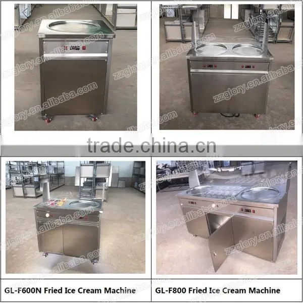 Newest Frozen Snack Equipment Thainland Fried Ice Cream Machine