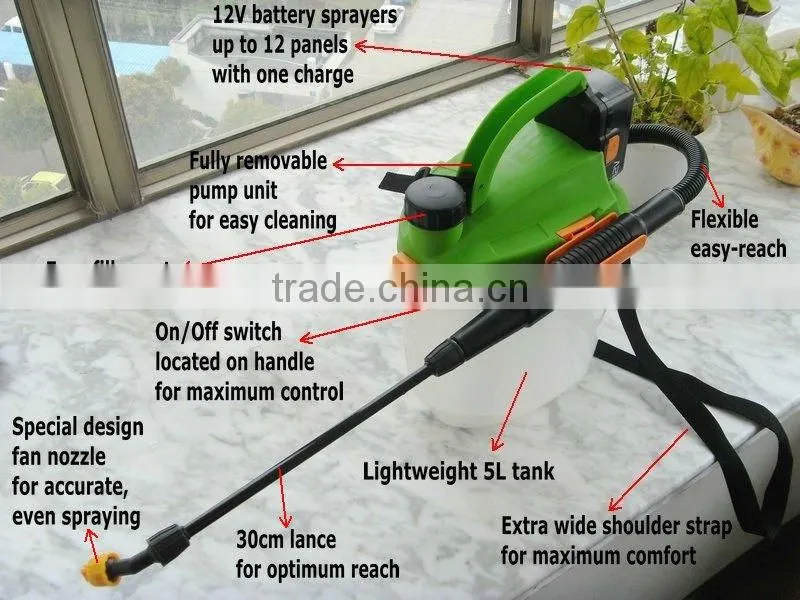 5L home & garden battery sprayer