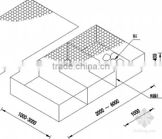 Galvanized welded gabion box