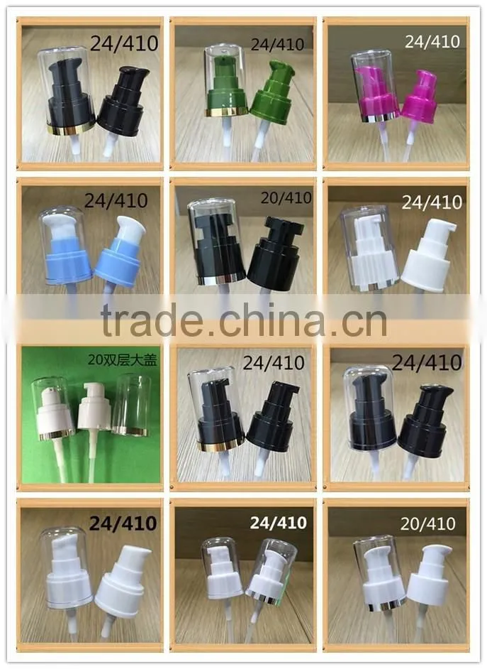 high quality plastic Thick liquid pump sprayer/cosmetic cream pump 18/410