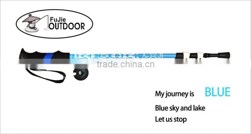 Lightweight EVA Handle Aluminum External Lock Trekking Pole