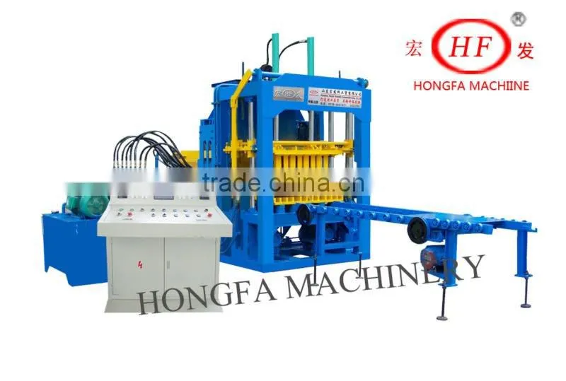 Fully automatic cement bricks making machine in Zambia full-automatic cement hollow blocks production line in Zambia QT4-15D