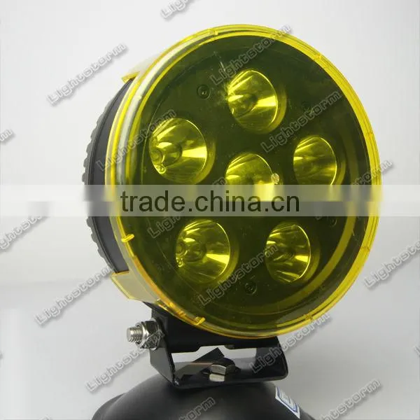 Hot Car Round Driving Work 6 LED DRL Front Rear Fog Lamp Daytime Running Lights
