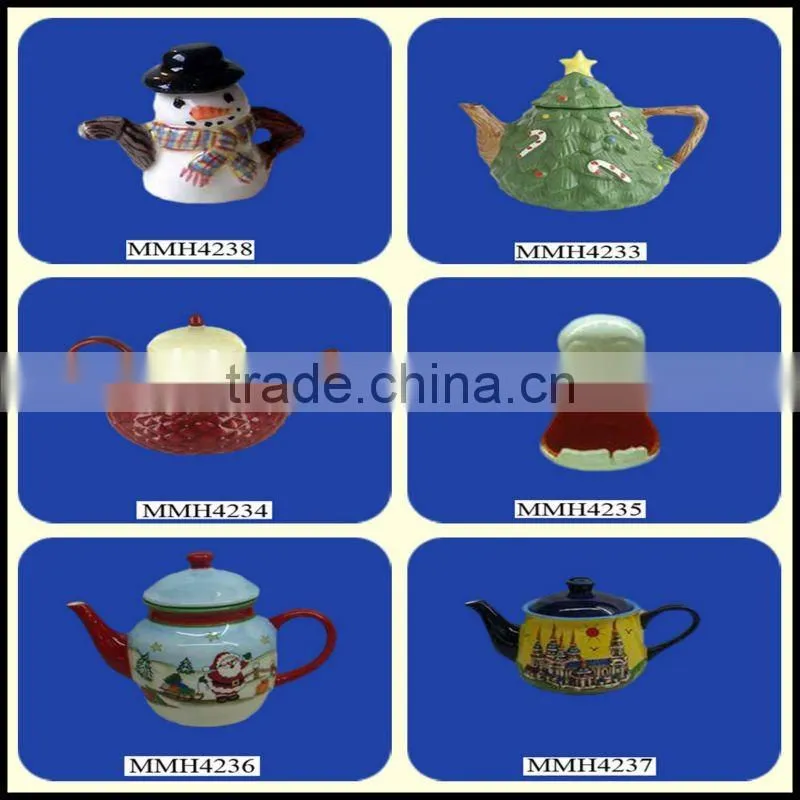 Santa clause cute ceramic christmas teapot
