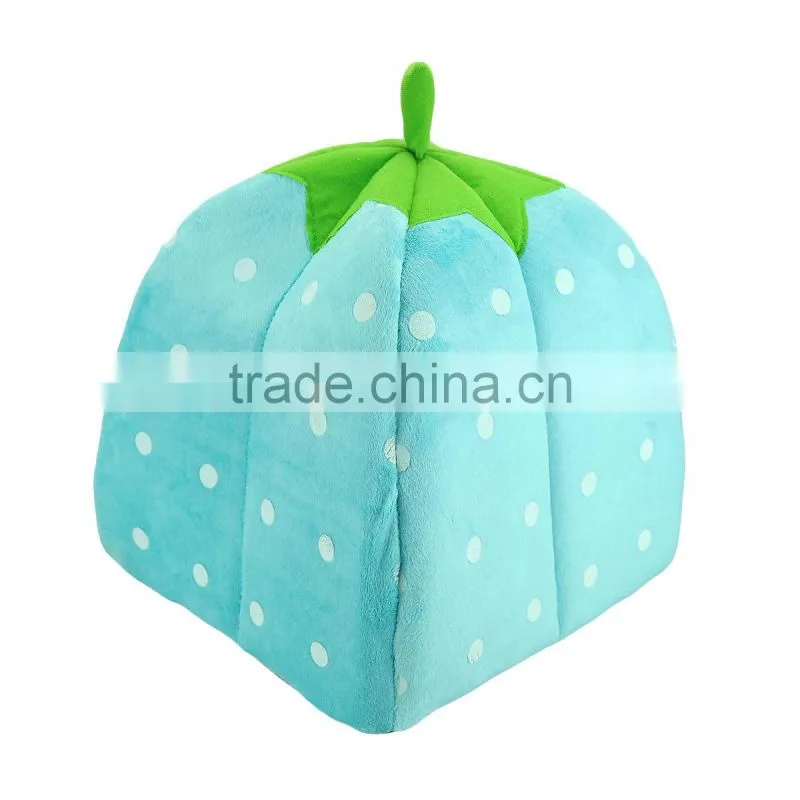 New Arrival Foldable Strawberry Shape Sponge Pet House Dog Cat Kennel S