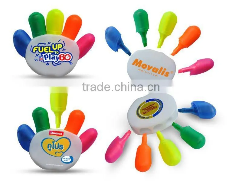 New Color Daisy flower highlighter pen set gift