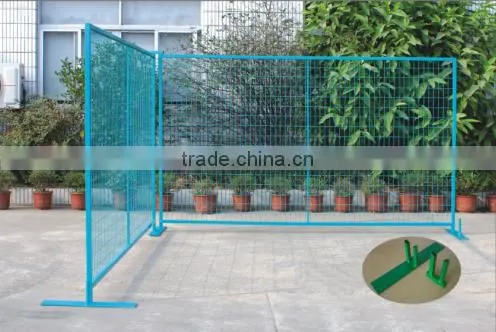 Metal steel pipe frame removable canada temporary fence panels