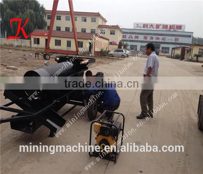Widely Used Mini Movable Trommel with CE for Gold Mining