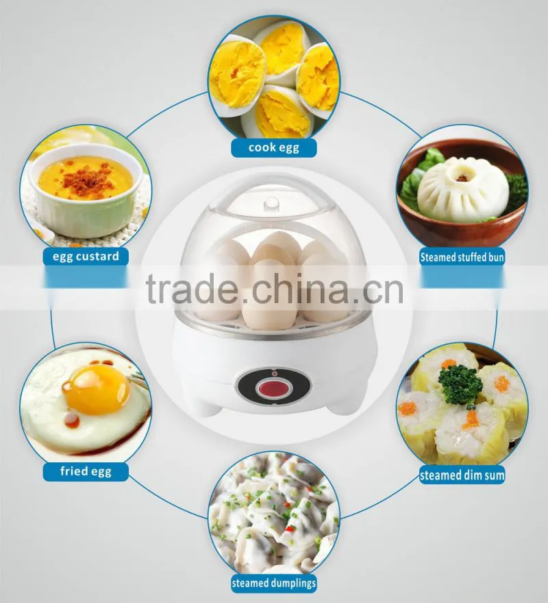 Multifunctional Plastic Electric Egg Cooker for 7 Eggs