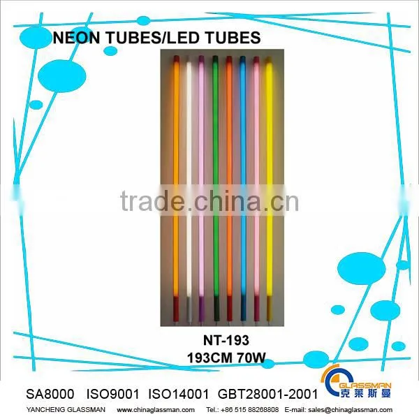 home decoration colorful led neon lights NT-164 hanging neon tube