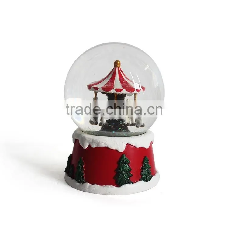 2015 handmade Carousel inside glass globe