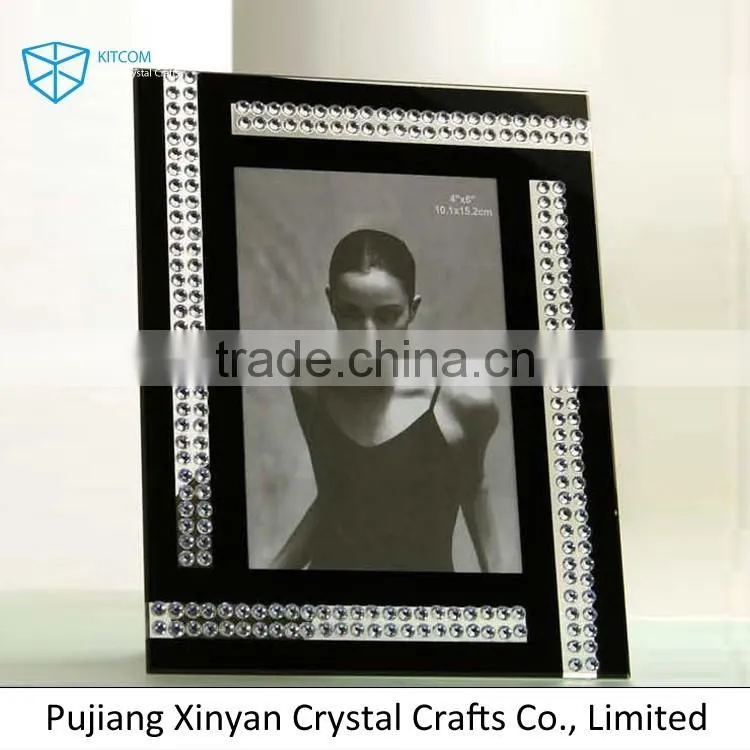 Top fashion super quality square crystal photo frame wholesale