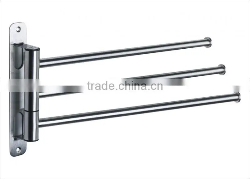 Bathroom Items Stianless Steel Double Bars Wall Mounted Towel Bar BSCI