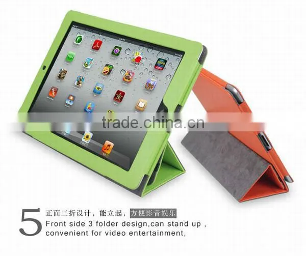 2015 best selling leather case for iPad