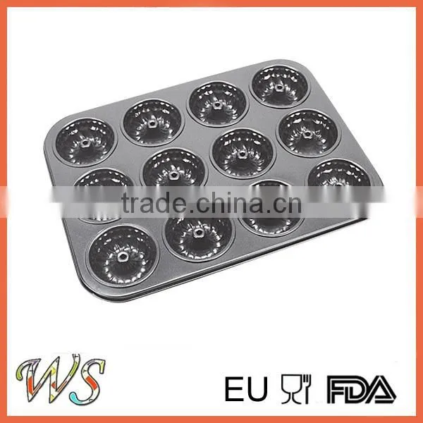 12 Cups Carbon Steel children's Donut Pan