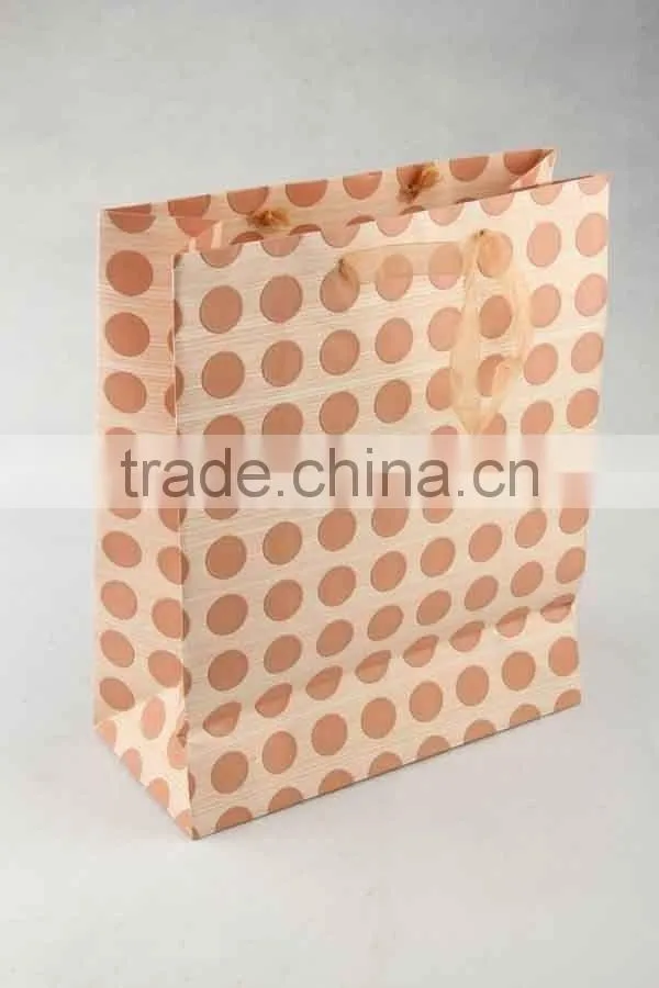 Foldable Gift Bag / Shopping Bag With Dots