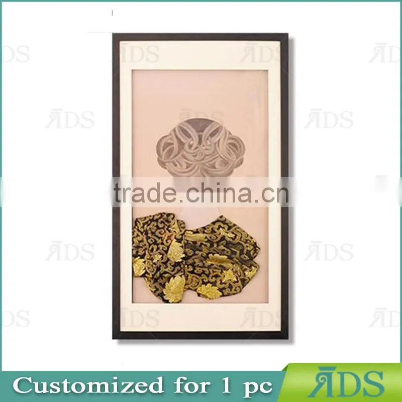 Framed Handmad fabric painting designs scenery art