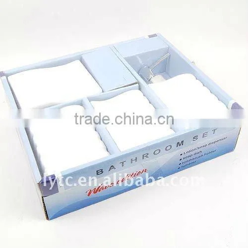 4pcs white Ceramic bath accessory