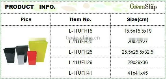 Square Wooden Flower Pot wholesale/lightweight/20 years lifetime/eco-friendly