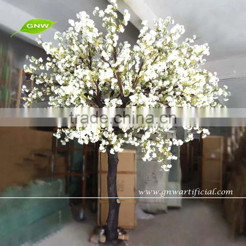 GNW BLS1219-1 Artificial Cherry Flower Tree With Wood Stand For Wedding