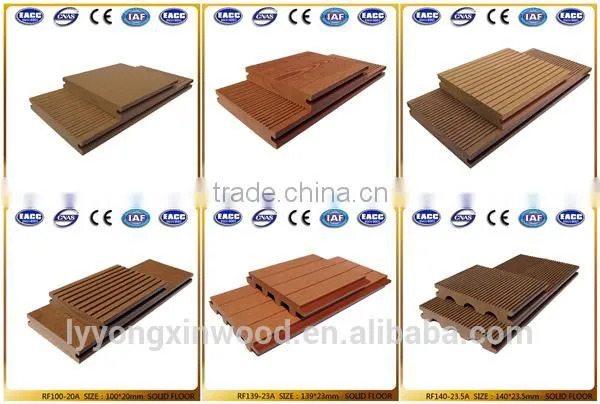 The factory wholesale Recycled wood polymer composite eco-friendly wpc floor