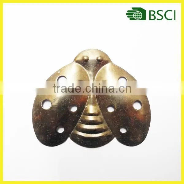 YS15B013 ladybird metal ornament for garden flower pot decoration