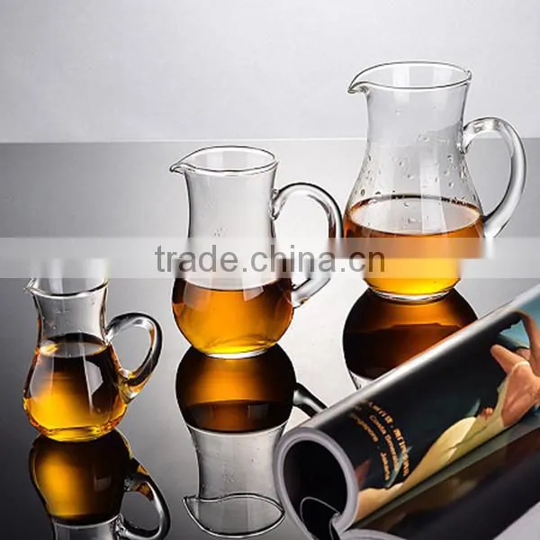 Different size glass jar liquids glass juice jar