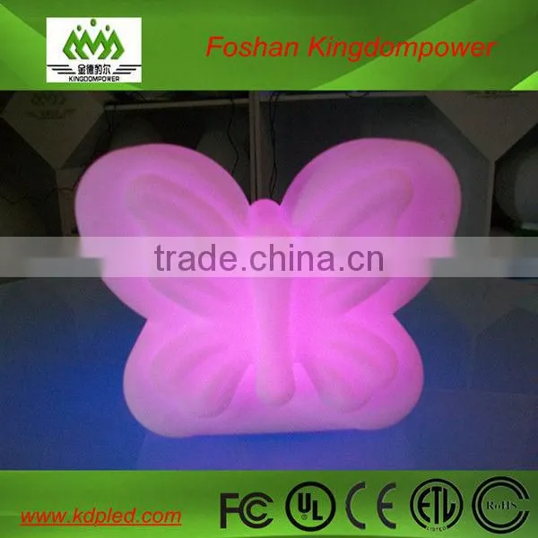 butterfly color changing clear plastic led elegant light
