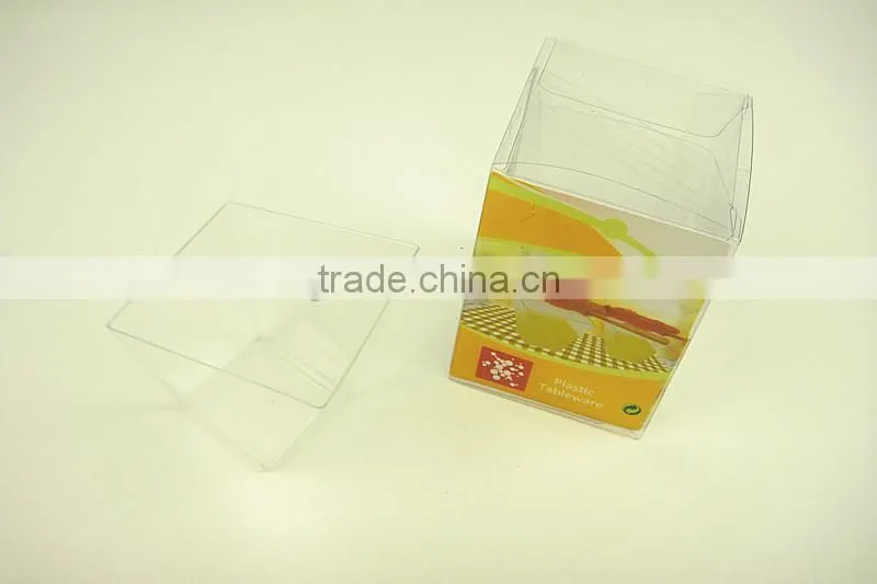 Plastic transparent round cup/dish