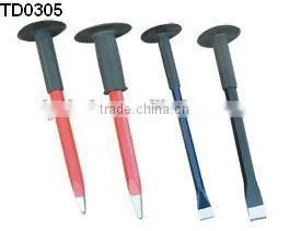 steel cold chisel with rubber holder