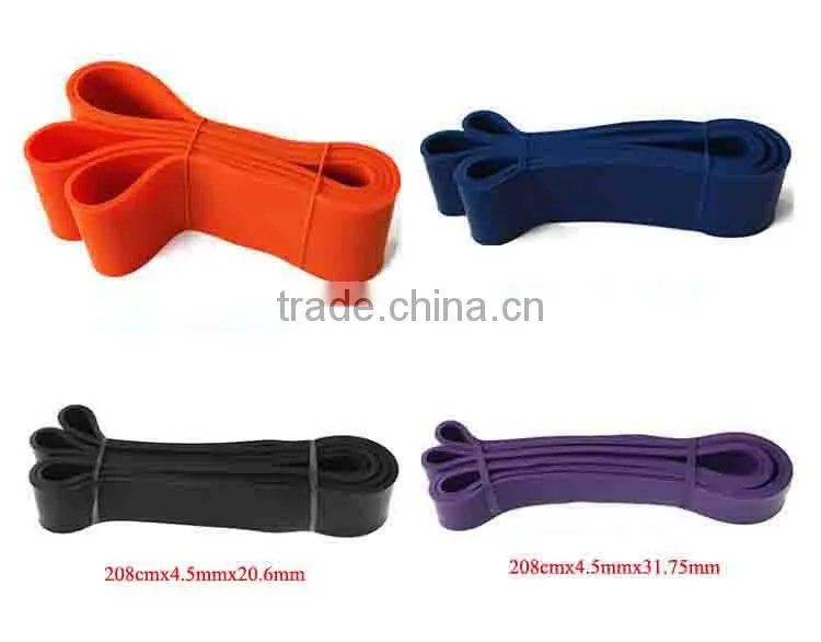 100% Latex loop Resistance bandsPull Up Power Lifting Jump Band natural latex Strength Resistance Band
