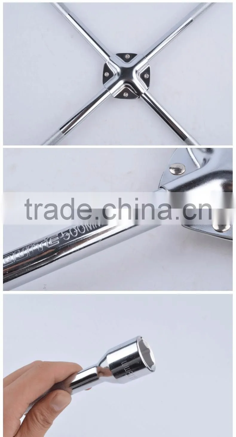Industry Rugged Cross Tire Wrench With CRV Steel