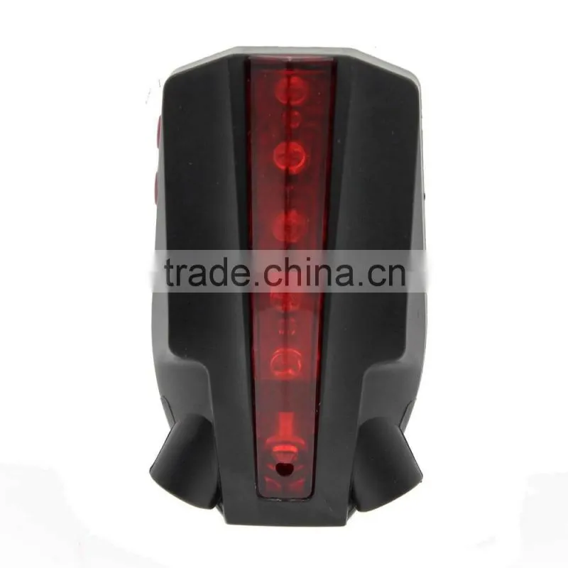 2016 new Outdoor 5 LED 2 Laser Bike Bicycle Rear Tail Lamp Bicycle LOGO Projection Lights