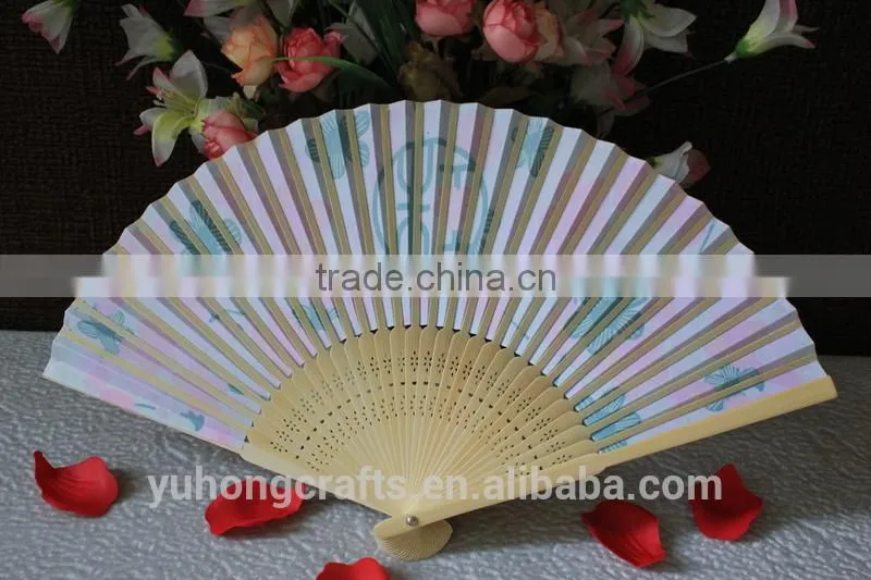 Japanese promotioning folding fabric fan