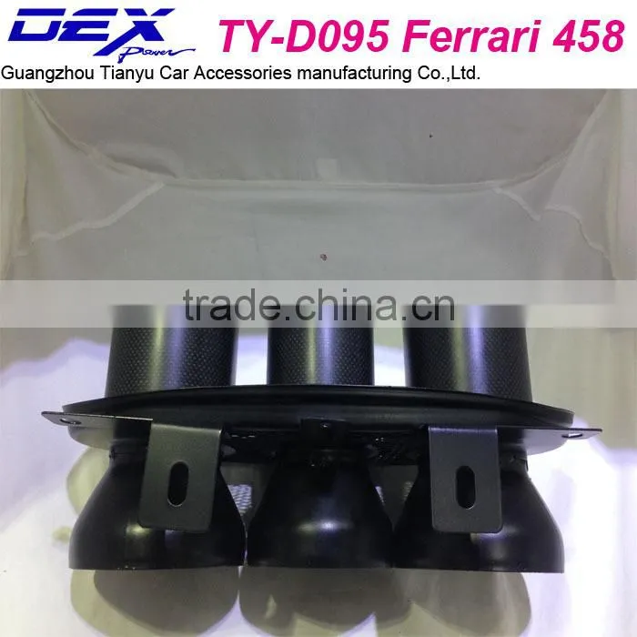 Auto f-errari 458 carbon fiber muffler tip