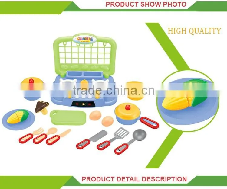Plastic pretend play children cooking games toys kitchen tool set