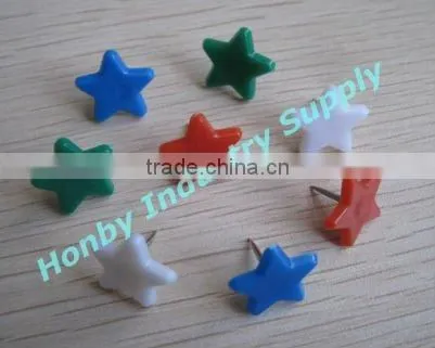 13mm Decorative Plastic Star Shape Thumb Tack
