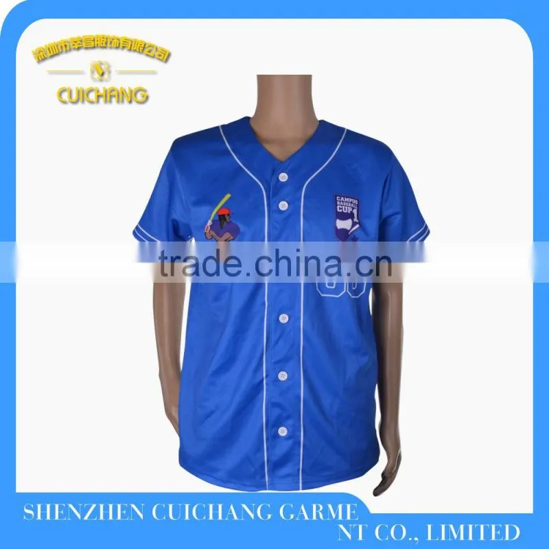 Comfortable sublimation custom baseball jersey