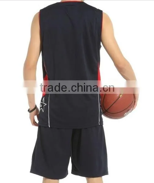 basketball uniform 2014 clothing men's t shirts printing of made in china