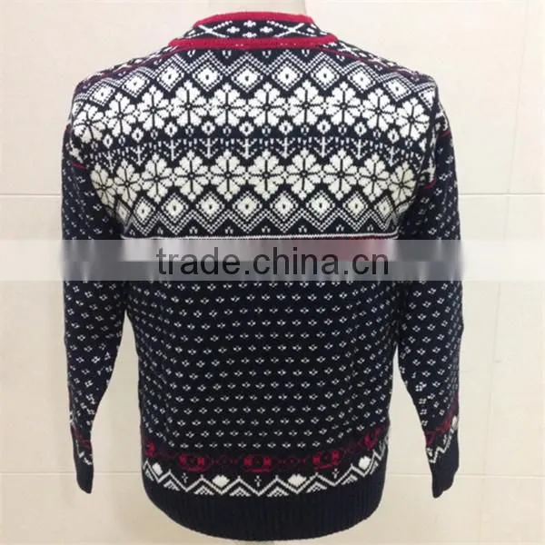 Mens jacquard sweater