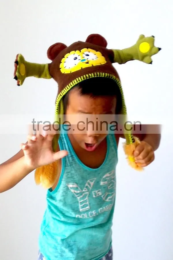 Wholesale pom pom knitted custom acrylic beanie