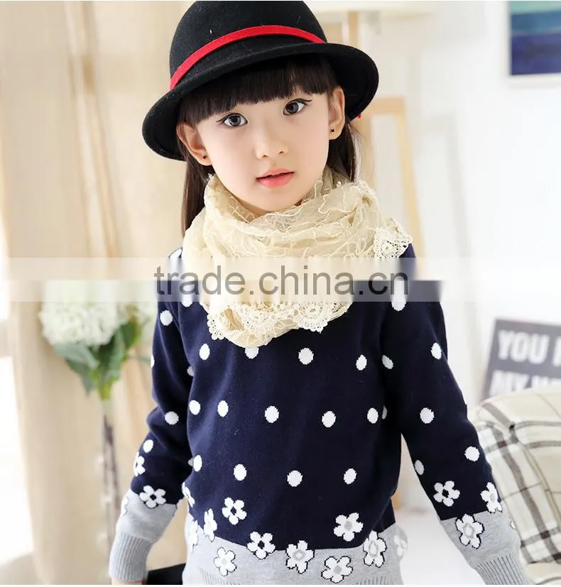 2016 latest design children's sweater hand made wool sweaters for children