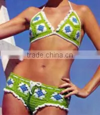 Sexy Hot One Piece Swimsuit Push Up Bikini Hollow Crochet Knitting Bikini