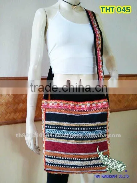 Thai Embroidered HMONG Hill Tribe Tote Hand Bag