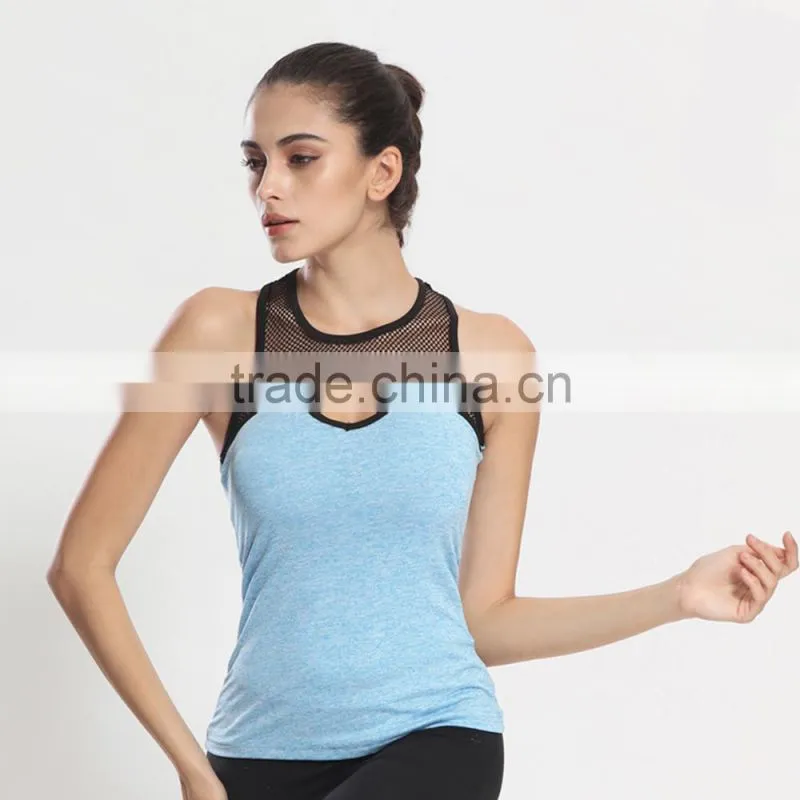 Hot Sale Bodybuilding Training Singlet Tank Top Fitness Women Sport Crop Tops