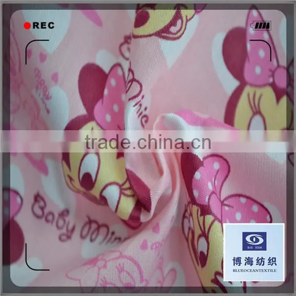 tc twill with digital fabric printing on fabric