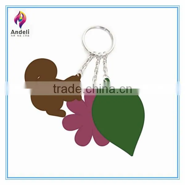Lovely Squirrel Craft Felt Wholesale Promotional Custom Keyring