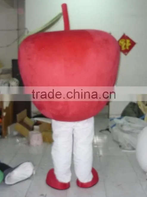 with a cool fan apple mascot costume adult apple mascot costumes
